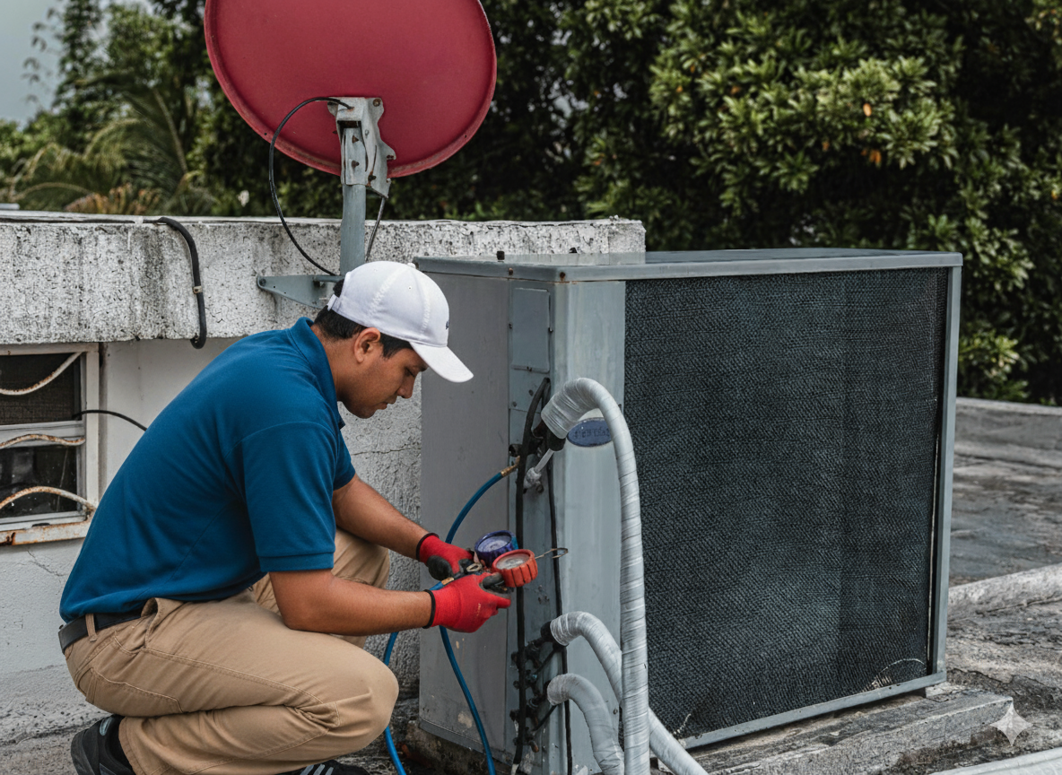 Instalación de aire acondicionado split en vivienda de Durazno